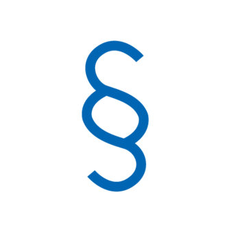 Blue icon: Paragraph symbol