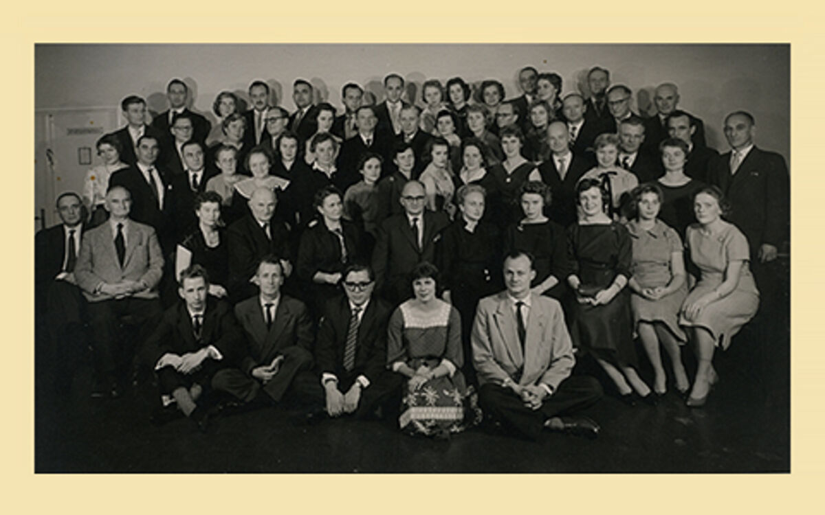 Staff of the bank in the fiftees historical group picture of the staff of the bank in the fiftees