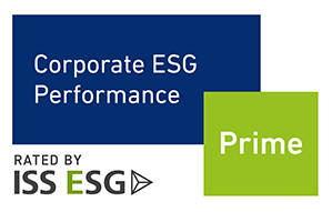 Logo für den ESG Performance Preis – Link zu ISS ESG